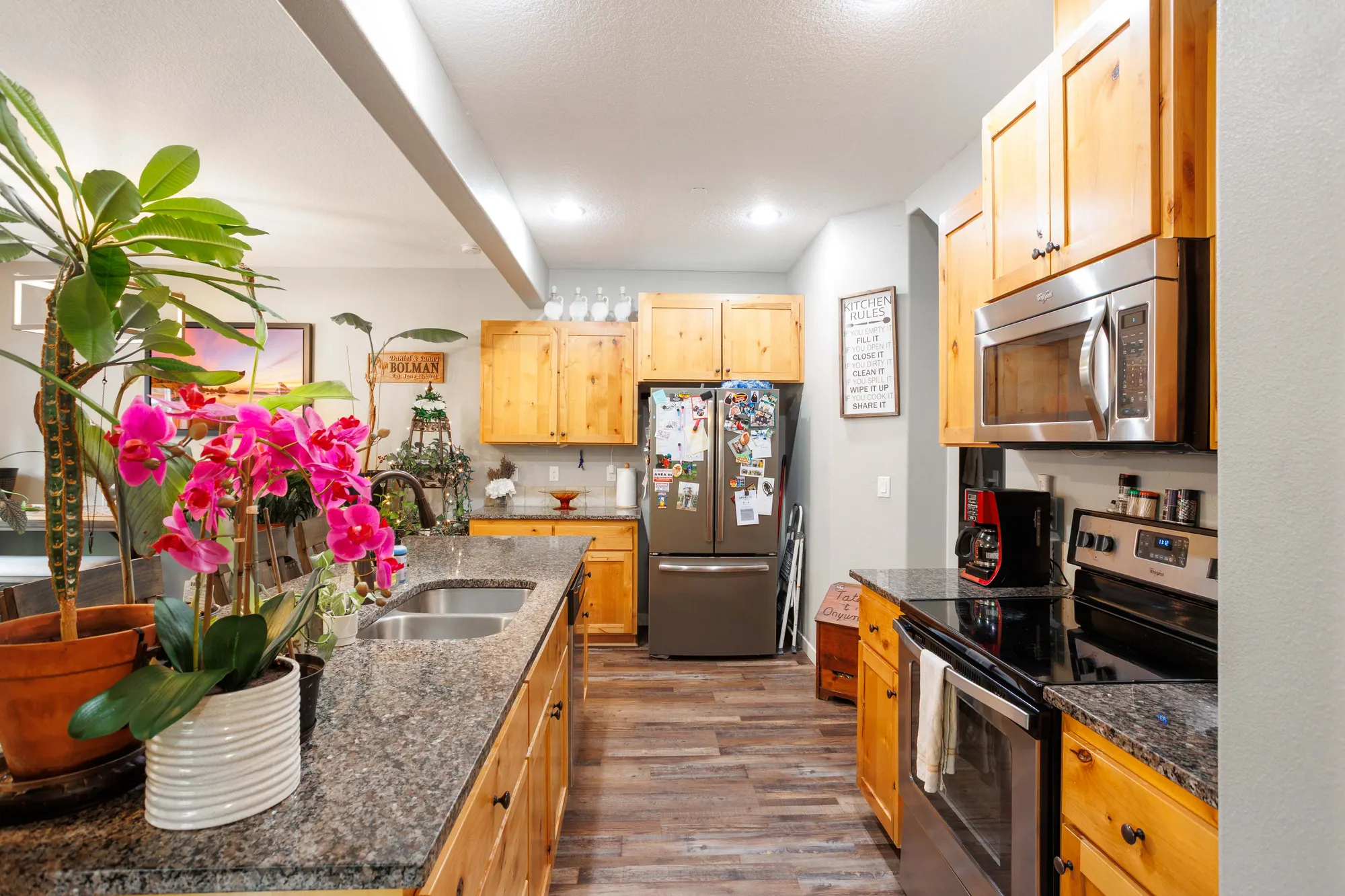 Kitchen island and pantry